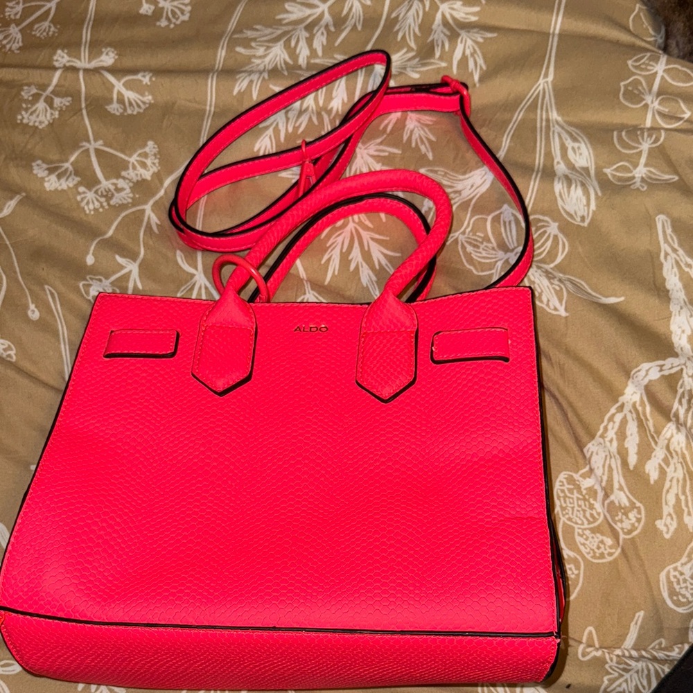 Aldo Oloama Hot Pink/Coral handbag